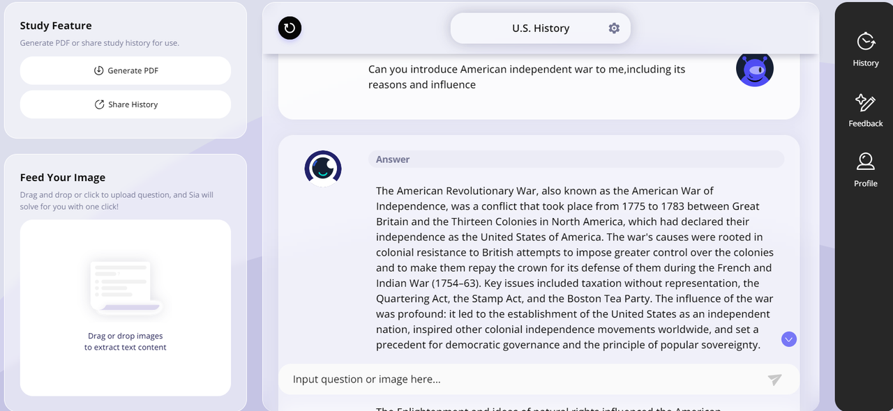 American Independence War Illustration