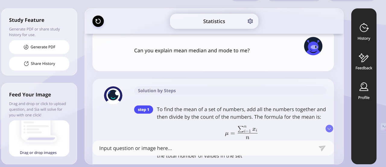 Mean, Median, Mode Illustration