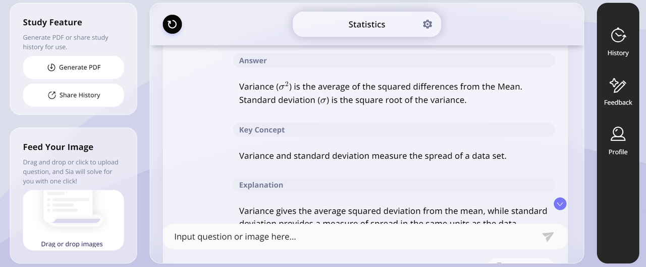 Variance and Standard Deviation Illustration